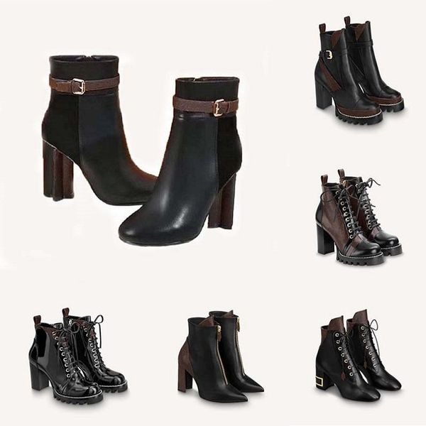 

classics exquisite leather women boots high heels ankle boots and genuine outdoors fashion boots martin cowboy booties hm011 l01, Black