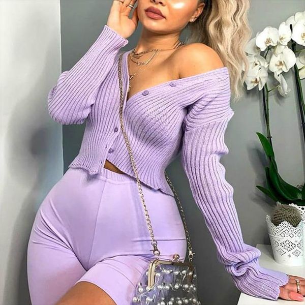 

women autumn loungewear knitted sweater 2020 fashion ladies buttoned cardigan sweater knittwear wholesale drop shipping high quality, White;black