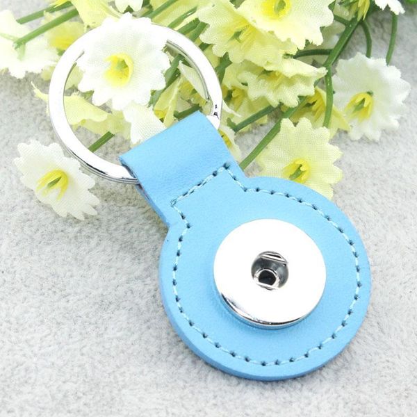 

new heart leather snap button keychains diy 18mm snap keyring lanyard holder keychain fit 18mm 20mm snap buttons jewelry q bbyghe, Slivery;golden