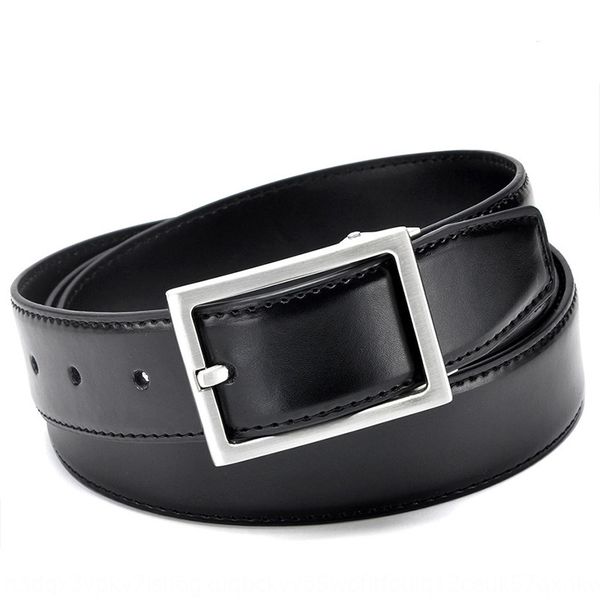 

pin double leather youth business casual men's pin pin double layer leather men's youth business belt casual belt layer dynqh, Black;brown