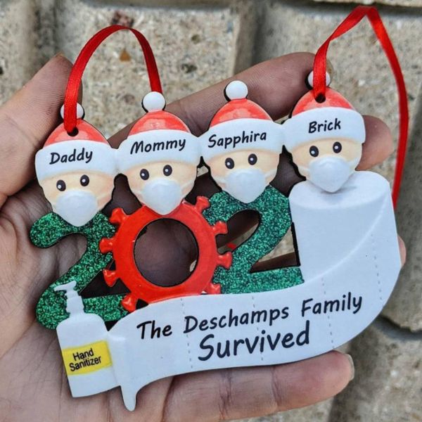 

quarantine christmas birthdays party 2020 decoration gift product personalized tree hanging ornament decor