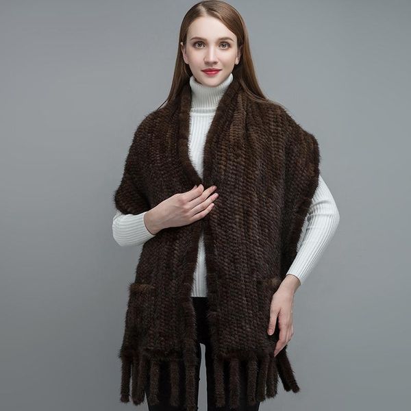 

scarves nh real fur shawl for women winter warm ladies knitted natural warp fashion poncho pocket arrival ltpw010, Blue;gray