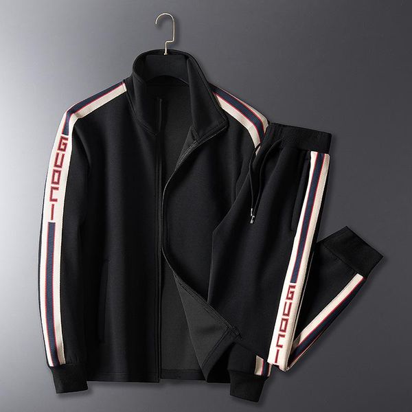 

2020 new men's suit designer sportswear men autumn fashion casual two-piece jogging suit men's sweat shirt fashion casual men&#039, Gray
