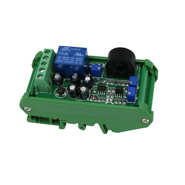 

ac current sensor detection module 0-10a range adjustable liner switch output over-current protection