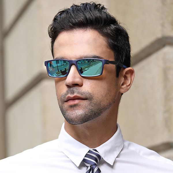 

new polarizing sunglasses men's outdoor sports riding driver's special aluminum magnesium small frame sunglasses men's fashio, White;black