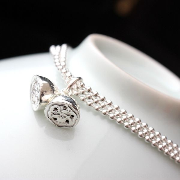 

nafuge 925 чистых женщин многослойная моды маленький цветок лотоса ювелирные изделия браслет ювелирные изделия серебряные аксессуары серебря, Golden;silver