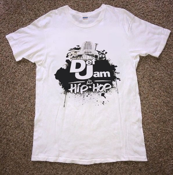 

rare vintage def jam records 90s 2000s rap nas jay z not original short sleeve hoodie designers t shirts sweatshirt