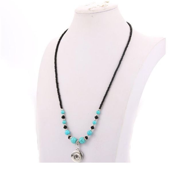 

new snap jewelry snap button necklace beads making jewelry necklace long necklace fit 18mm 20mm sna bbyqyo, Silver