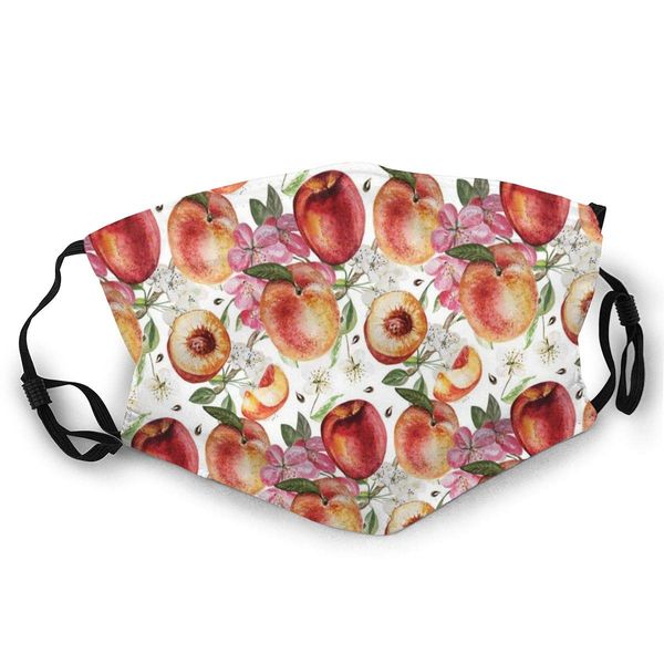

fashion comfortable windproof mask,exotic lively summer yard theme with ripe juicy fruits flowers botany and gardening,printed facial decora