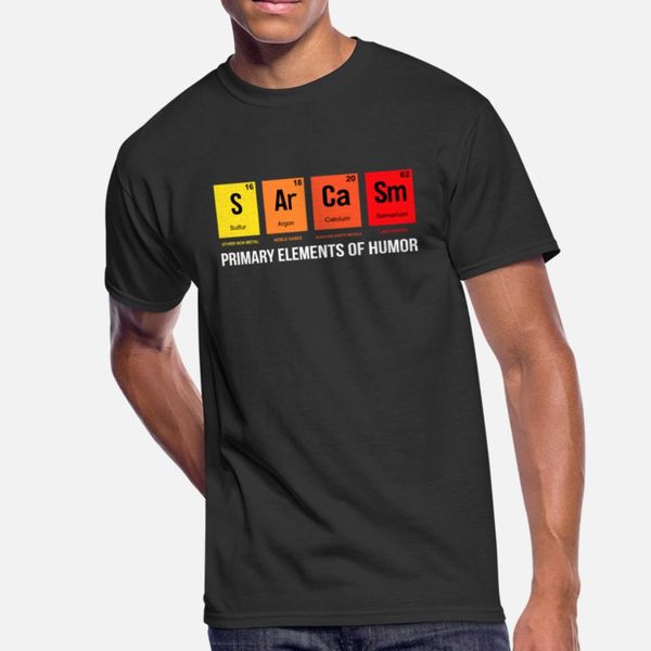 

наука сарказм s ar ca sm первоэлементами hum t shirt классический черный дизайн tracksuit фуфайки hoodie