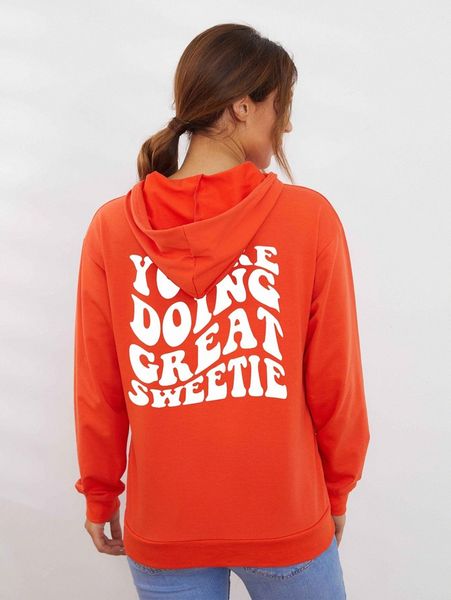 

slogan graphic hooded sweatshirt t4xc#, White;black