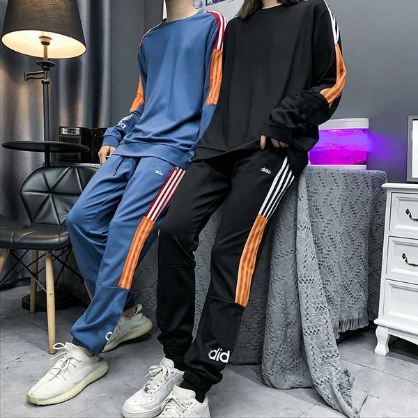 

fashion mens tracksuit 20aw trainingsuit fashion stylish mens clothing stylist casual womens sport set long sleeve black blue s-2xl, Gray