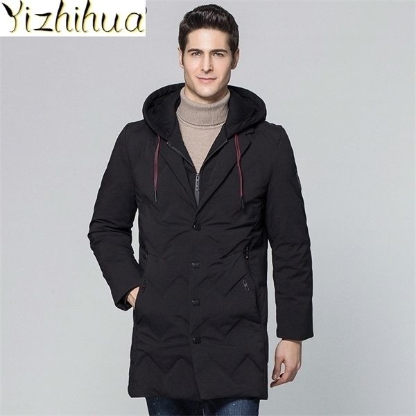 

azazel 2020 men's clothing down jacket men winter coat hooded parkas mens jackets thick clothes puffer coats plumones lxr642 q1217, Black