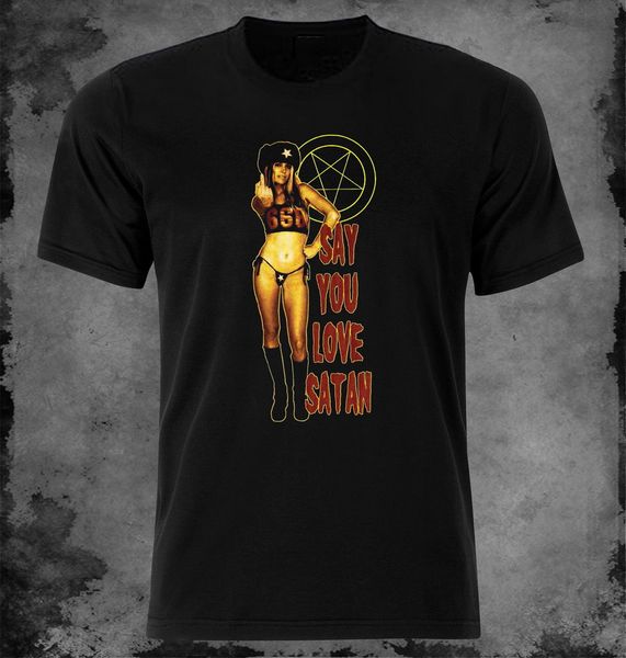 

rob zombie-sheri moon t-shirt xs-s-m-l xl-xxl say you love satan tee shirt funny design sport hooded sweatshirt hoodie