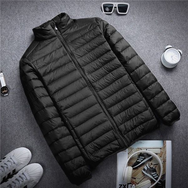 

new autumn and winter light down jacket for men, Black