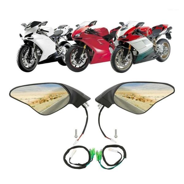 

motocycle rearview mirror w/ signal light for 848 1098 1098s 1098r 1198 1198s 1198r1