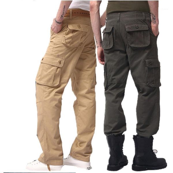 

men's cargo pants mens tactical cotton overall men outdoors stretch flexible man casual trousers pockets new army pants1, Black