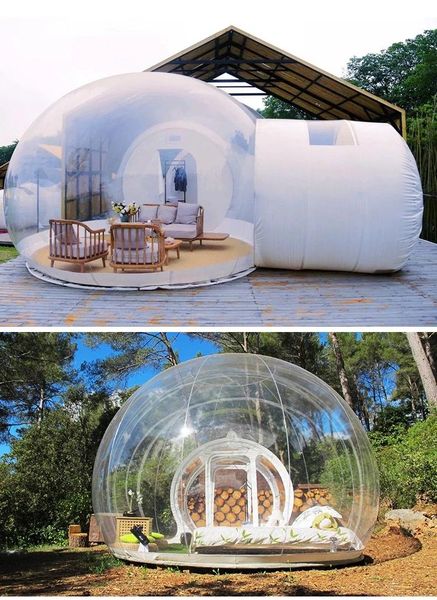 

3m outdoor camping inflatable bubble tent large diy clear house home backyard camping cabin lodge air bubble transparent tent