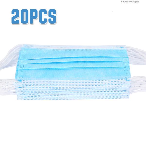 

disposable 3 anti-dust 20pcs laye anti-pollution dustproof masks earloop dust filter safety mask 149bp