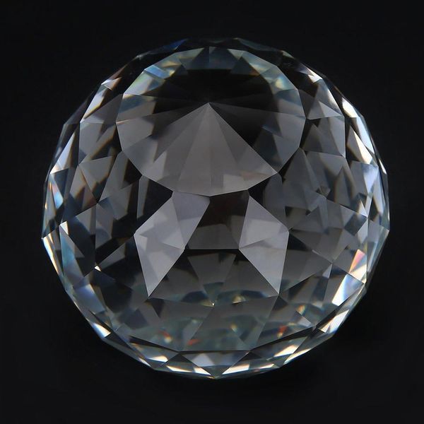 80 -миллиметровый Prisms Ball Cut Crystal Prisms Стеклянный мяч Семейная гостиница Фотография украшения центральная часть дисплея Suncatcher DIY H jlljgn