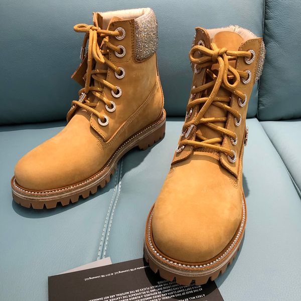 

men designer martin boot 100% genuine leather coarse non-slip winter shoes fashion mens booties size39-44, Black