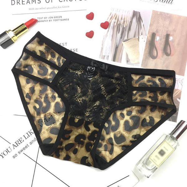 

summer new ladies' underwear lace hollow bow knit mesh hip underwear1, Black;pink