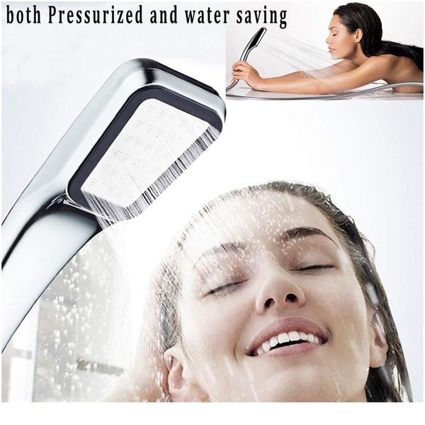 

zhang ji bathroom 300 holes hand hold rainfall shower head water saving square abs high pressure water therapy sho jllyaf