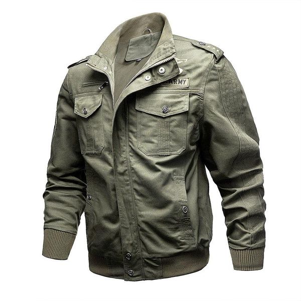 

men's jackets mens jacket cotton trench coat pilot bomber men cargo flight male clothes, Black;brown