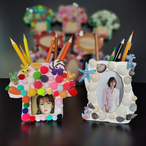

diy креативный смешанного цвета мозаика для crafts diy мозаика головоломка фоторамка ручной держатель пера изготовление мозаики материал 1 s