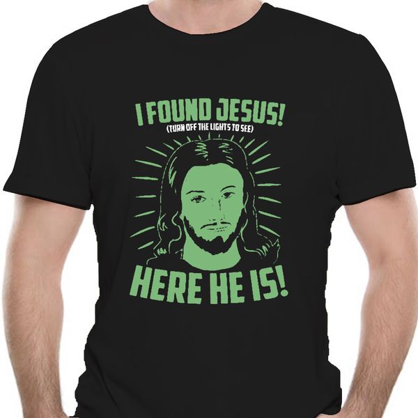 

mens i found jesus funny glow in the dark religious turn off the lights t shirt 0624e sport hooded sweatshirt hoodie