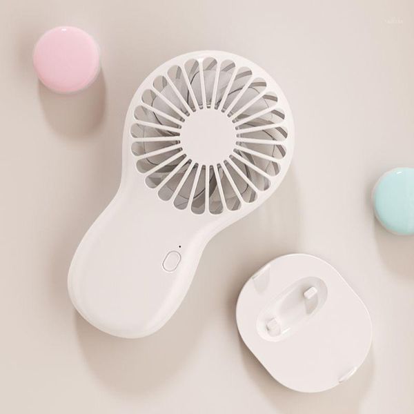 Ventilatori elettrici Mini ventilatore tascabile portatile ricaricabile Supporto per telefono Cool Air Hand Held Travel Cooler Raffreddamento per ufficio Outdoor Home1