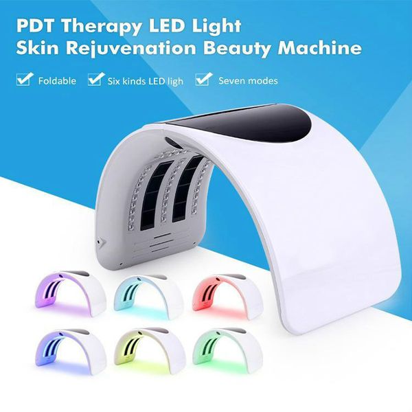 

2019 product professional foldable pdt seven colour light therapy rejuvenation apparatus led light facial beauty machine