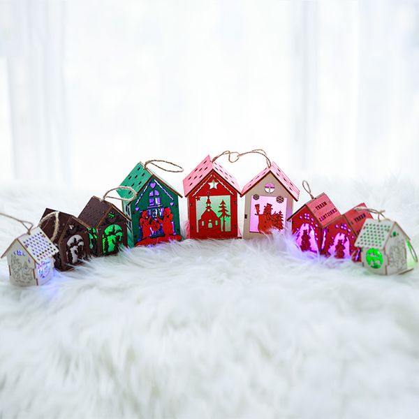 

snow table nordic decoration tree house christmas small gift