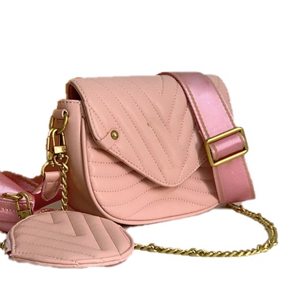 

2020 fashion bag cosmetic bag 4 colours soft versatile chain letter leather women luxurys designers bags 2020 handbag