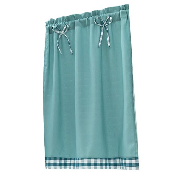 

curtain & drapes darkening drape dorm window treatment valance lattice edge short pastoral bedroom living room translucent bow knot