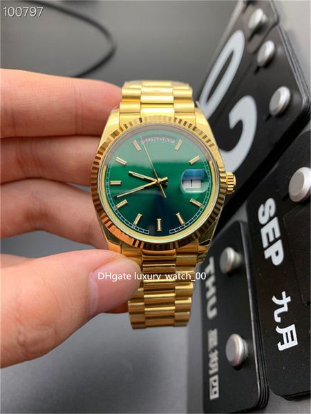 

selling luxury men's watches ew factory made watch 36mm 3155 timing movement fashion week calendar automatic mechanical wristwatch-76, Slivery;brown