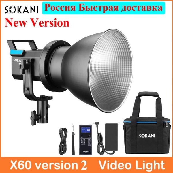 

flash heads sokani x60 v2 led video light 80w 5600k studio daylight outdoor pographic lighting for studio, lights