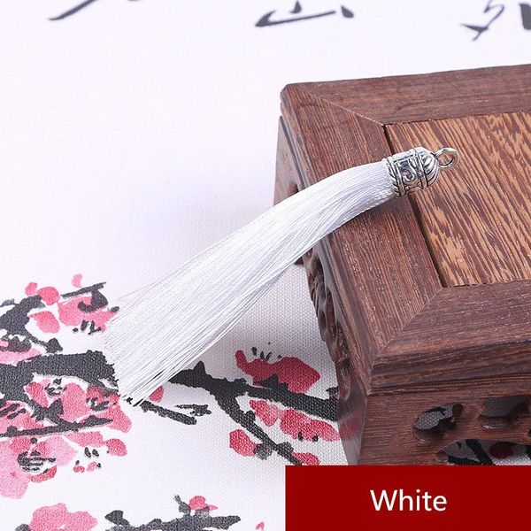 

10pcs large metal cap tassel jewelry curtain garments decorative accessories diy key cell phone bag fringe trim tassels pendant h bbyscm