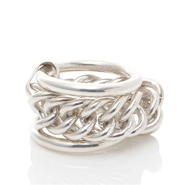 

ambushion ring unique chain blockade three 925 male rings japanese women and south chorea jewelry tendency 2dbq, Golden;silver