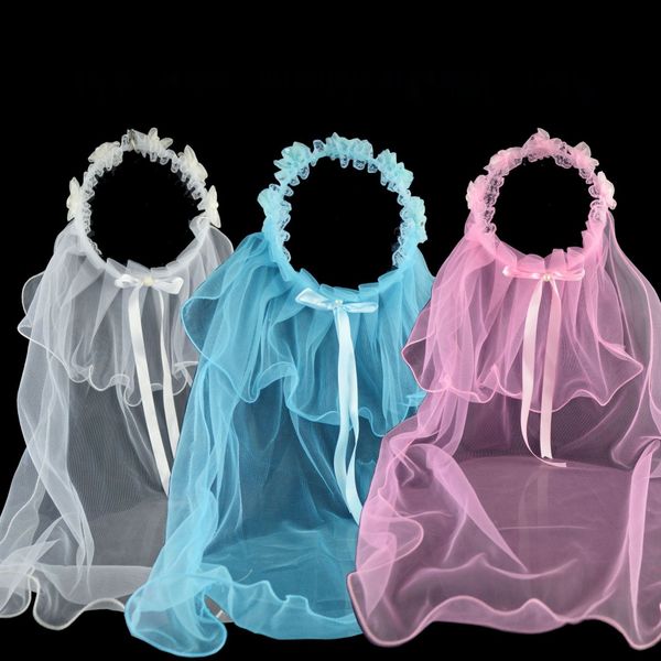 

roiip children's wreath girl's band headdress hair accessories hair band hairpin baby's floral headdress wedding yarn flower