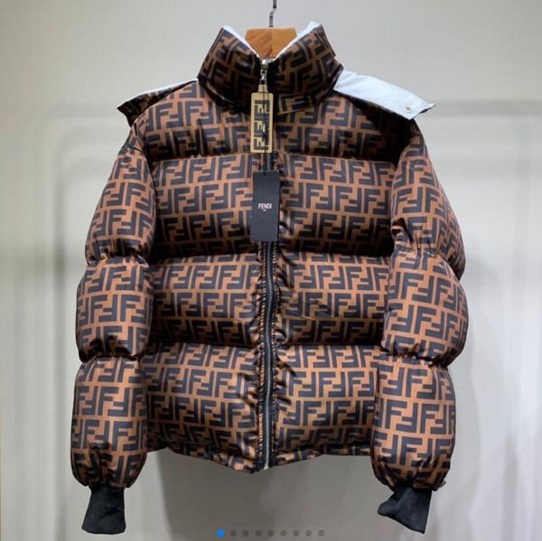 

2020 fashion luxury jacket mens winter coats print long section tag brand full body letter men's hooded jacket hig, Black;brown