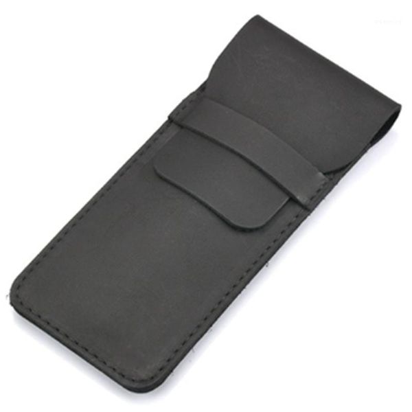 

large handmade pencil bag cowhide retro style accessories travel diary pencil case1