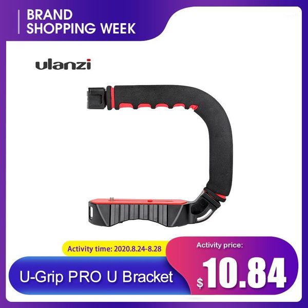 

stabilizers ulanzi u-grip pro u shape bracket video handle handheld stabilizer grip holder w/1/4"screw cold shoe mount for dslr slr cam