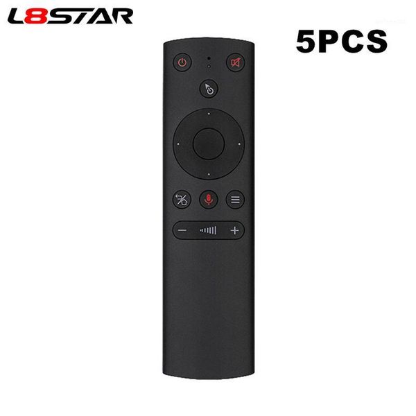 

remote controlers 5pcs/lot g21 air mouse gyro voice control ir learning google assistant smart for mi box s android tv1