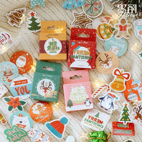 

claus christmas 46pcs/pack merry stickers santa decorative scrapbooking diary label gift