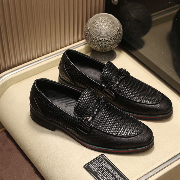 

brand men simple lightweight men classic derby shoes male business luxury dress formal shoes red blue size 37-45 drop shipping, Black