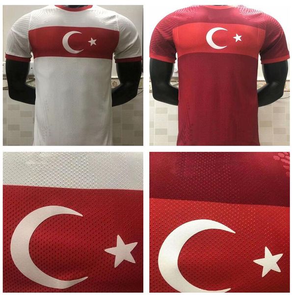 

maillots de football turkey player version soccer jersey 20/21 yazici caglar söyüncü demiral ozan kabak calhanoglu celik shirts national, Black;yellow