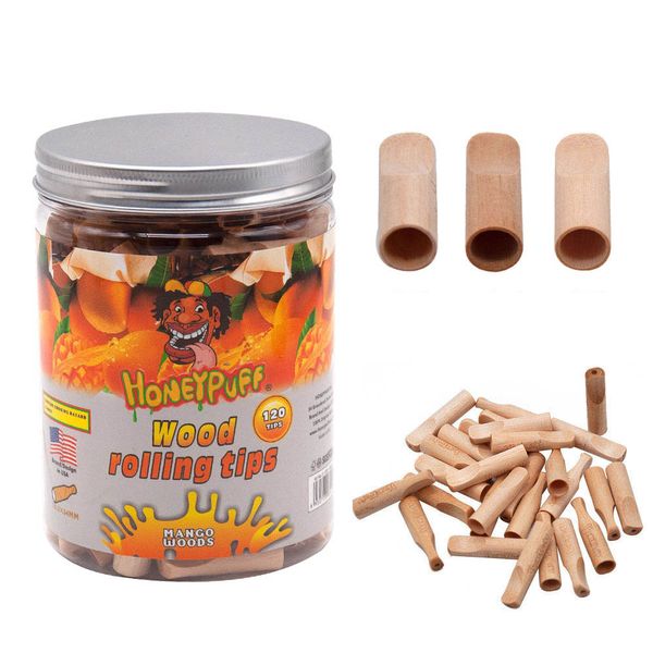 HONEYPUFF Mundstück mit Fruchtgeschmack für Zigarette, Zigarettenfilterspitze, Holzmundspitze, Zigarettenspitze, Tabakrauchspitze, Raucherzubehör