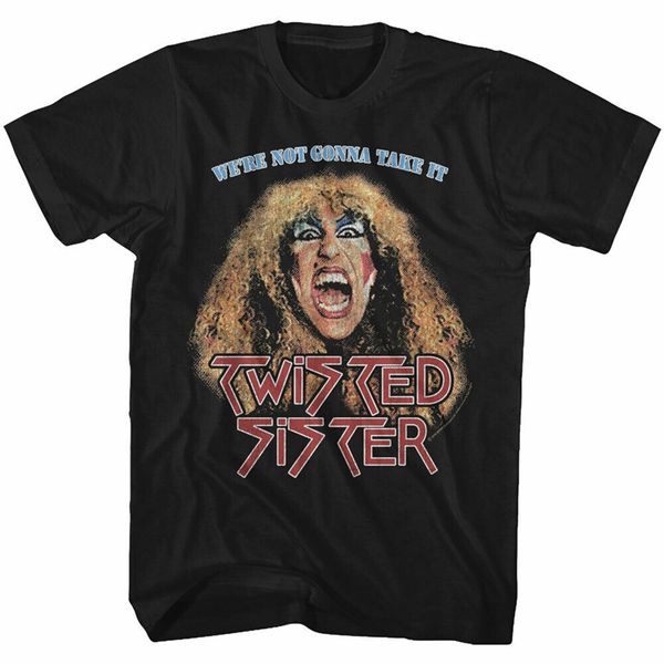 

twisted sister men's short sleeve t-shirt black not gonna take it fashion tee shirt sport hooded sweatshirt hoodie