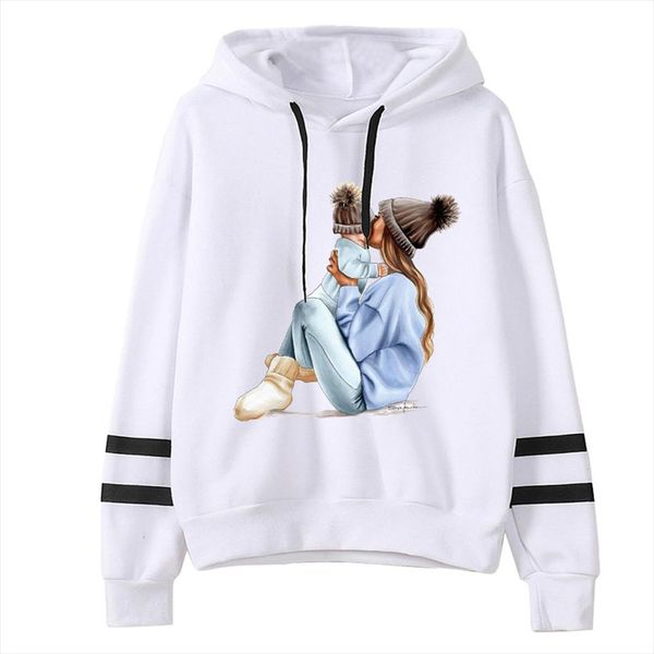 

womail sweatshirts womens harajuku kpop hooded autumn winter loose printed white pullover sudadera mujer womens sweatshirt s17, Black